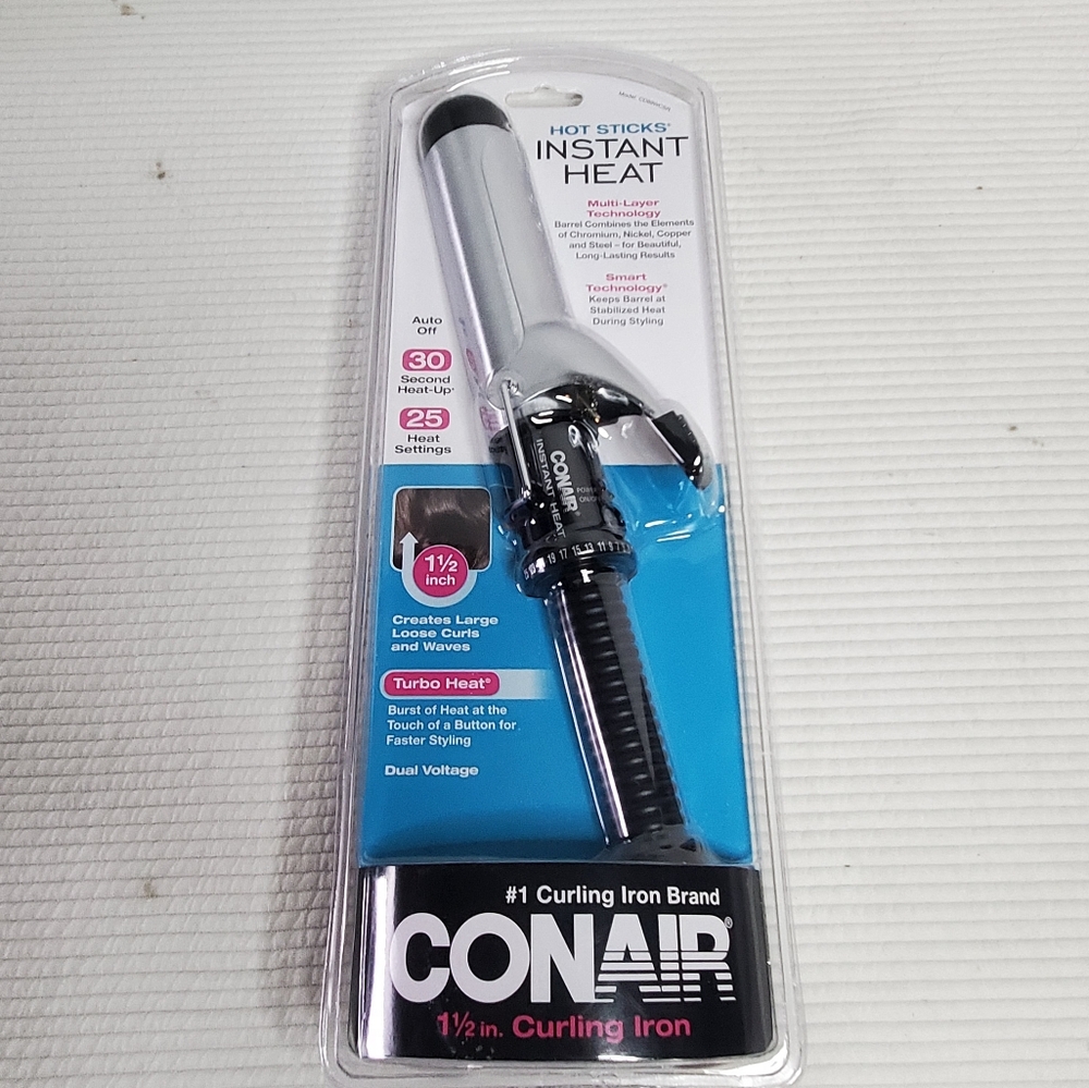 Conair Hot Sticks Instant Heat Curling Iron 1.5" New CD89WCSR Turbo Heat 2017